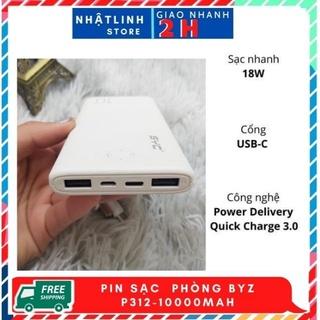 Sạc pin dự phòng SYC P312 10.000Mah cho iphone ipad android samsung oppo xiaomi sạc nhanh 5V/2.1A