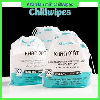 Khăn lau mặt chillwipes cao cấp gói 80 khăn giữ vệ sinh chống mụn