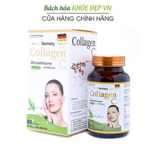 Viên uống đẹp da Collagen +C bổ sung Vitamin A E C giảm nám sạm da Hộp 60 viên