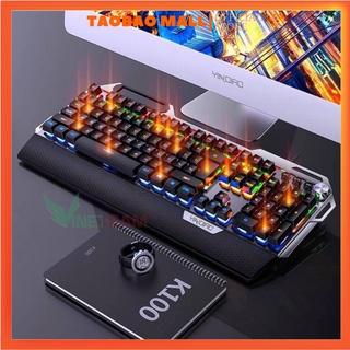 Bàn Phím Cơ Gaming K100 - Full Led - Bàn Phím Máy Tính - Dành Cho Game Thủ - Streamer - HÀNG CÓ SẴN