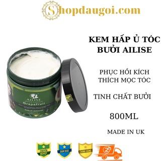 Kem ủ tóc Collagen Bưởi phục hồi tóc hư tổn, kích thích mọc tóc từ tinh dầu bưởi nguyên chất AILISE 800ML Chính Hãng