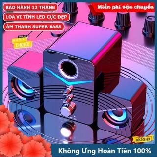 Loa vi tính để bàn MC D221 SUPER BASS cực đã, có LED, dòng loa máy tính cao cấp cho laptop, pc, điện thoại