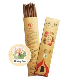 Combo 05 Túi Nhang sen thuần khiết LIÊN TÂM - 60 cây/túi - Nhang thiên nhiên, ít khói an toàn sức khỏe