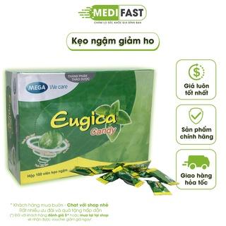 Eugica kẹo ngậm hỗ trợ giảm ho - Hộp 100 viên từ tinh dầu gừng, bạc hà, quế, khuynh diệp