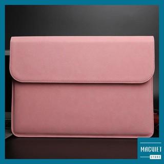 COMBO Bao Da Chống Sốc Macbook Leather Bag - Da Lộn Cao Cấp