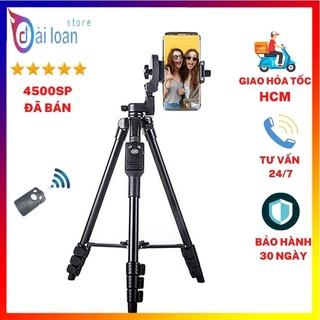 Tripod - Chân đế điện thoại, chân đế máy ảnh Yunteng VCT 5208 kiêm giá đỡ có remote Bluetooth điều khiển chụp từ xa