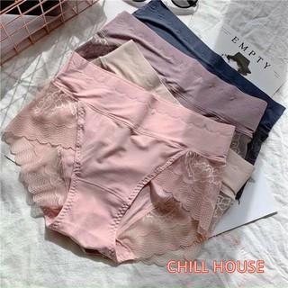 Quần lót nữ cotton CẠP CAO kháng khuẩn phối ren gen bụng - CO GIÃN THON GỌN V2 -BIG SIZE- quần chíp nữ hàng cao cấp