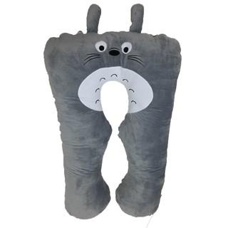 Gối ôm bà bầu chữ u cao cấp, gối dành cho bà bầu [hình totoro xám]