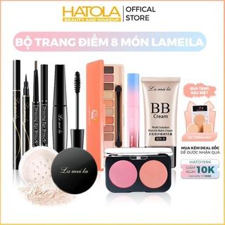 [TH] Bộ trang điểm Lameila 8 món tiện lợi set makeup chuyên nghiệp tặng kèm mút