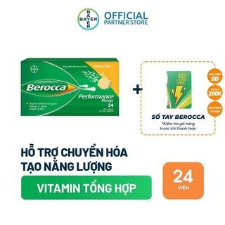 Viên sủi bổ sung Vitamin Berocca Performance Mango 24 Viên