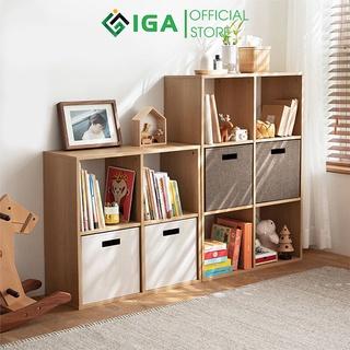 [LIFEMC11SA giảm 10% đơn 99K] Kệ sách tổ ong IGA đa năng convent 234F vân gỗ GP100