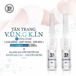 COMBO NUWHITE V1 - KEM LÀM HỒNG VÙNG KÍN+ NHŨ HOA NUWHITE N1 CÓ TEM CHỐNG HÀNG GIẢ