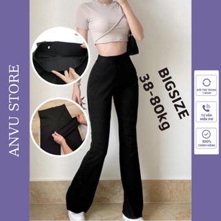 quần ống loe cạp cao legging