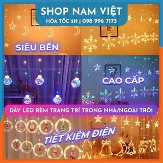 Dây Đèn LED Rèm Trăng Sao Chống Thấm Nước Trang Trí Ngoài Trời - Dài 2.5 Mét