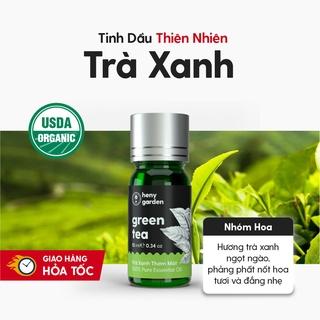 Tinh Dầu Trà Xanh Organic Thiên Nhiên Nguyên Chất Đậm Đặc Xông Thơm Phòng, Làm Nến Thơm HENY GARDEN