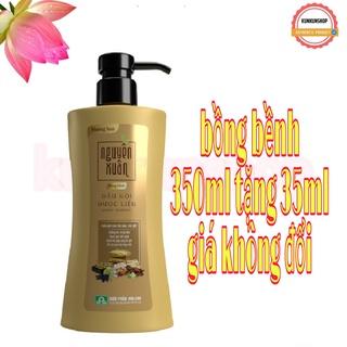 ✔️SALE GIÁ RẺ✔️ Dầu gội dược liệu Nguyên Xuân Bồng bềnh 350ml tặng 35ml trong chai - Ngát hương hoa, da đầu dầu bết