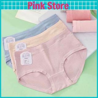 Quần Lót Nữ Cotton Trơn Cao Cấp Kháng Khuẩn Thông Hơi Mềm Mại PINK STORE QL 2079