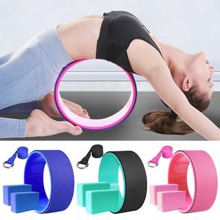 Combo Vòng Tập Yoga 2 Viên Gạch Gối Và 1 Dây Đai Yoga Kích Thước Chuẩn Chính Hãng Queensport