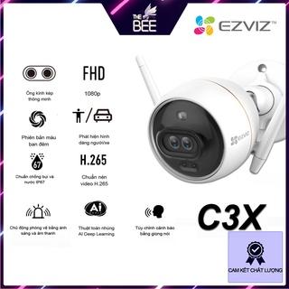 🌈 Camera Wifi Ngoài trời Ezviz C3X Chính hãng Full HD 1080P 🌈 Ống kính kép nhìn rõ màu ban đêm tích hợp trí tuệ nhân tạo