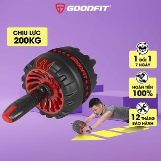 Con lăn tập bụng lò xo trợ lực GoodFit chịu tải 200kg, hỗ trợ tập gym, tập thể dục tại nhà GF600AB