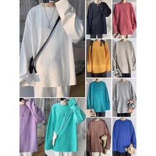 Áo Thun Nam Nữ TAY DÀI Unisex Basic Ulzzang Nhiều màu - Kiểu áo phông nữ nam form rộng dài tay Leevin Store