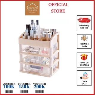 Kệ Tủ Đựng Mỹ Phẩm Đồ Trang Điểm Mini Trong Suốt 4 Tầng Tashuan TS-5338 - đồ dùng đựng đồ đa năng gia đình