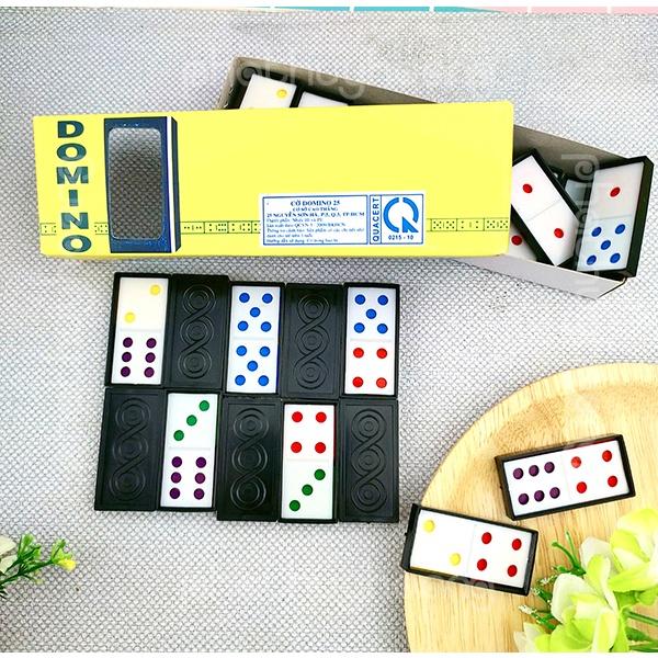 Kích thước của hộp đồ chơi bộ cờ domino là bao nhiêu?