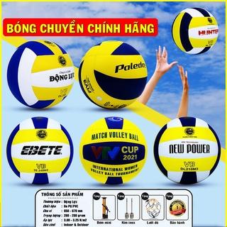 Bóng Chuyền Da Chính Hãng Động Lực, Quả Bóng Chuyền Bách Hiền Tiêu Chuẩn Thi Đấu Giá Rẻ Đủ Size Trẻ Em Người Lớn