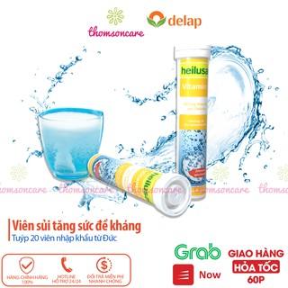 C sủi bổ sung vitamin C Heilusan - nhập khẩu từ Đức, tăng sức đề kháng, miễn dịch, tuýp 20 viên