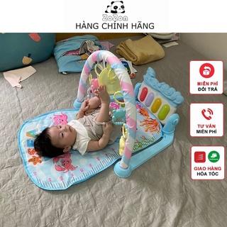 Thảm Nhạc Cho Bé Sơ Sinh Nằm Chơi Piano Gym Khỉ Voi Hươu Đồ Chơi Cho Bé Vận Động 4 Giác Quan Thông Minh Zozon