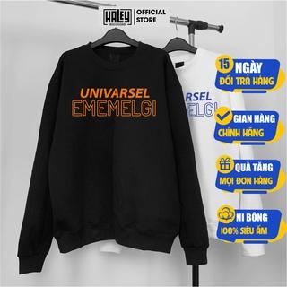 Áo Sweater Univarsel EMEMELGY Nam Nữ unisex phong cách Hàn Quốc cá tính, Chất nỉ bồng đẹp mã HD85 Haley unisex