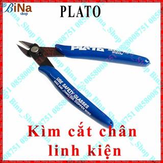 Kìm cắt chân linh kiện PLATO màu xanh