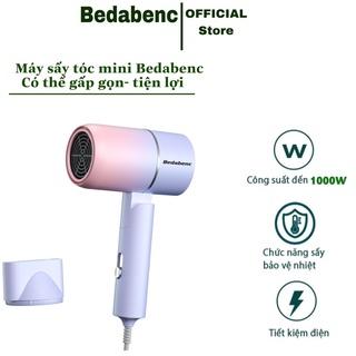 Máy sấy tóc mini BedabenC gấp gọn tạo kiểu tóc chuyên nghiệp công suất lớn 1000w