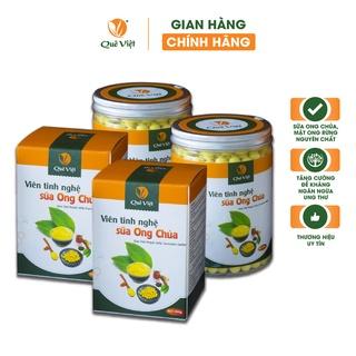 Combo 2 hộp nghệ viên mật ong sữa ong chúa Quê Việt tăng cường sức khỏe, làm đẹp da 350gr/hộp