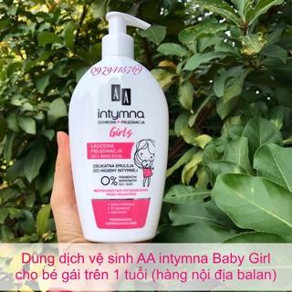 Dung Dịch Vệ Sinh Intymna AA Baby Girl Cho Bé Gái Trên 1 tuổi 300ml (hàng nội địa balan kèm bill)