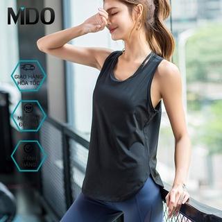 Áo tanktop nữ tập gym Louro A70 kiểu áo tanktop nữ tập thể thao, yoga, zumba, co giãn 4 chiều