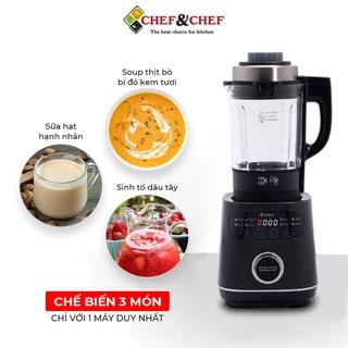 MÁY LÀM SỮA HẠT XAY NẤU TỰ ĐỘNG CHEF&CHEF CH90 NÚT XOAY CẢM ỨNG CÔNG SUẤT 1000W