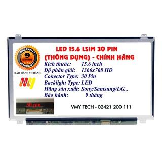 Màn hình laptop 15.6 Led Mỏng SLIM 30 Chân - 30 PIN Thay Thế Cho Dell HP Lenovo Toshiba LG Asus HÀNG CHẤT LƯỢNG