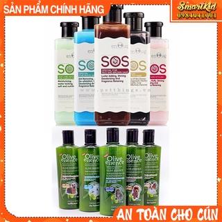 Sữa Tắm SOS và Olive Cho Chó Mèo, Cún, Thú Cưng Đặc Biệt Đủ Màu