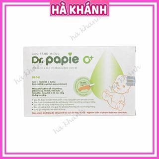 Gạc rơ lưỡi Dr Papie vệ sinh răng miệng / Rơ lưỡi Dr Papie cho bé (30 gói)