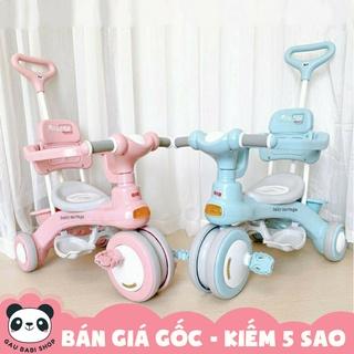 FREE SHIP !!! Xe đẩy kiêm xe chòi chân, xe đạp 3 bánh có khung bảo vệ an toàn cho bé 618