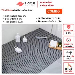 [Mã BMLT35 giảm đến 35K] Miếng Thảm Nhựa Ghép Trải Sàn SIENNA - Chống Trơn Trượt An Toàn Cho Nhà Tắm, Nhà Vệ Sinh