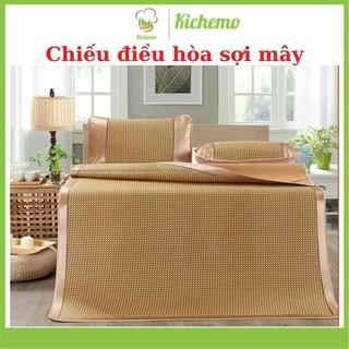 Chiếu điều hòa sợi mây mùa hè mặt sau bọc lụa mềm mại thoáng mát nhiều kích thước