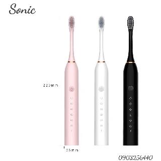 Bàn chải đánh răng điện SONIC X3 với 6 chế độ làm sạch, chăm sóc răng trắng bóng