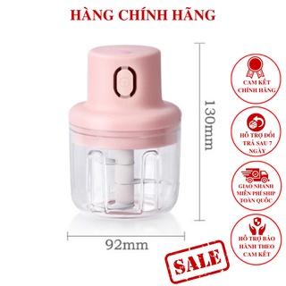 Máy Xay Mini Sạc Điện 250mm, Xay Đồ Ăn Dặm Cho Bé, Nhỏ Gọn Tiện Ích Dễ Sử Dụng, Xay Hành, Tỏi, Rau Củ