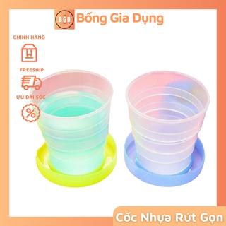 Cốc Nhựa Uống Nước Gấp Gọn Mini Đi Du Lịch, Cốc Rút Gọn Thông Minh