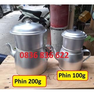 Phin/ấm pha cafe phin nhôm to phin pha cà phê 100gram - 200gram