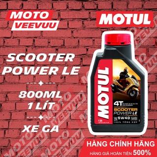 Dầu nhớt xe tay ga Motul Scooter Power LE 4T 5W40 SN MB 800ml & 1 Lít Tổng hợp toàn phần