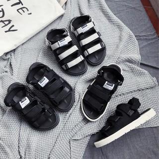 (Có 3 Màu) Sandal nữ nam 3 quai trơn cao cấp Fullsize 35-44 - dép quai hậu học sinh mới về