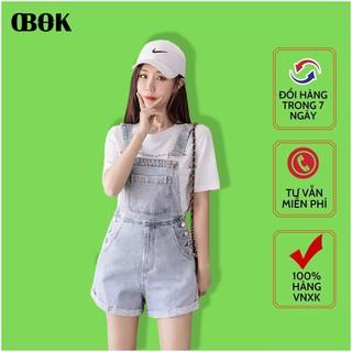 Yếm Short Jean Nữ OBOKFASHION, Yếm Bò Đùi Nữ Co Giãn Nhẹ, Phong Cách Thời Trang Hàn Quốc YSJN07